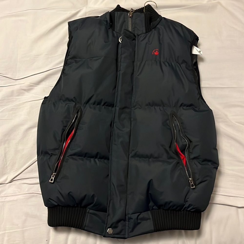 Super warm thick puffer sleeveless jacket L